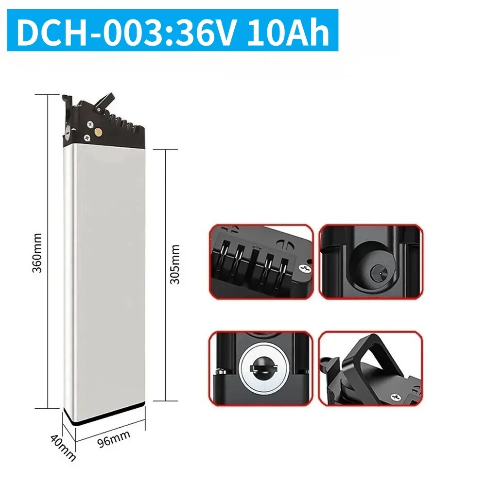 Vervangende accu's voor vouwfietsen 52V 48V 36V 10Ah-17Ah voor Engwe EP-2 Pro Engine Pro Upgraded MATE X DCH-003 DCH-006 DCH-009
