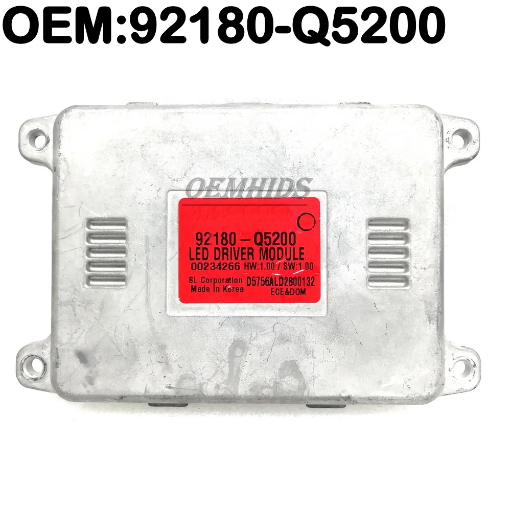

Оригинальный балласт Oemhids 92180-Q5200 SP2 для светодиодных фар Seltos 2019-2023, модуль управления головным светом 92180Q5200 00234266