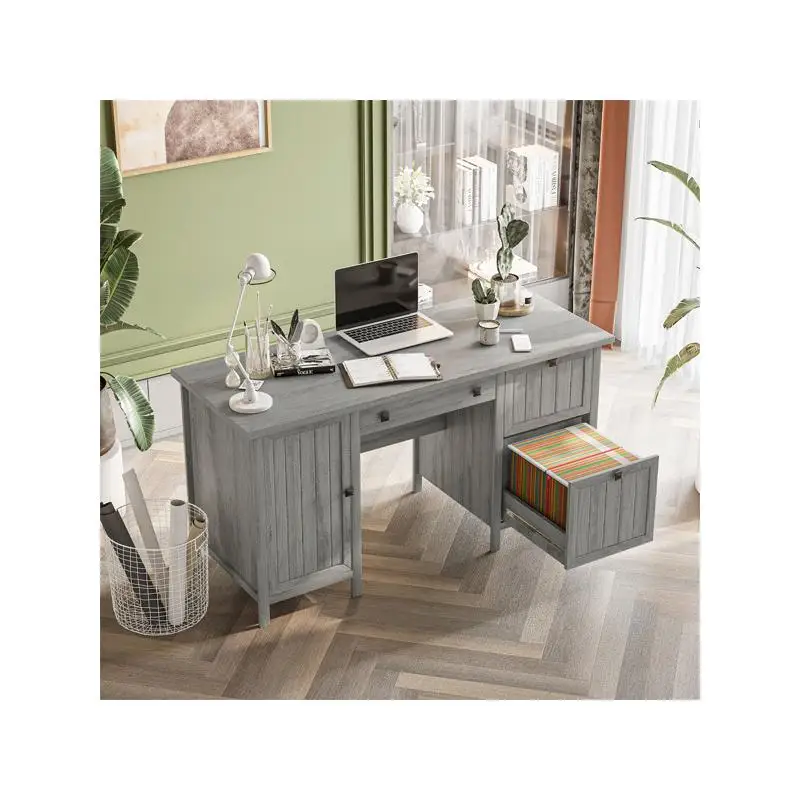 

Офисный компьютерный стол для домашнего или офисного использования — современный дизайн, просторная рабочая поверхность, простая сборка