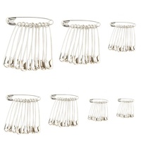 KRABALL 100Pcs Safety Pins Stainless Steel Pin For Clothes Positioning Marks Clothing And Jewelry Making Accessories Tool