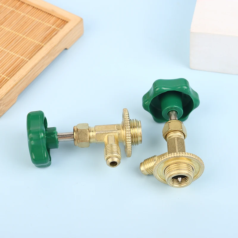 

New 1Pc Low Pressure Dispensing Valve Bottle Opener 1/4 SAE Connector Mayitr Refrigerant Bottle Can Tap For R22 Gas