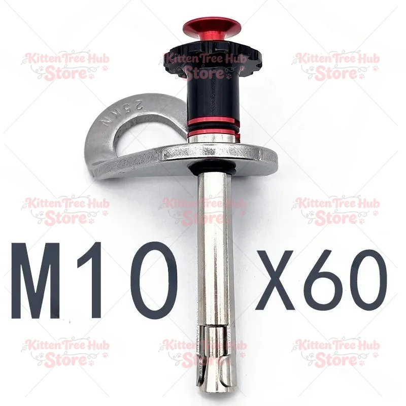 M10 Rock Climbing Expansion Bolt X60 Detachable Anchor Point Quick-Release Spear Nail For Repeated High-Altitude Operations