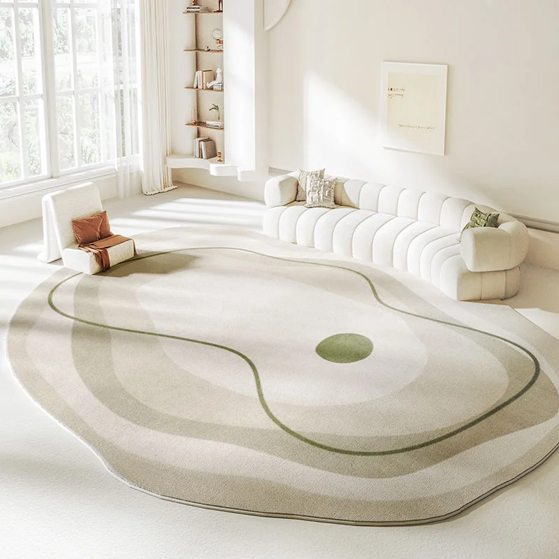 Simple Irregular Comfortable Living Room Carpet Thick Plush Warm Bedroom Carpets Special Shaped Large Area Home Decorative Rug