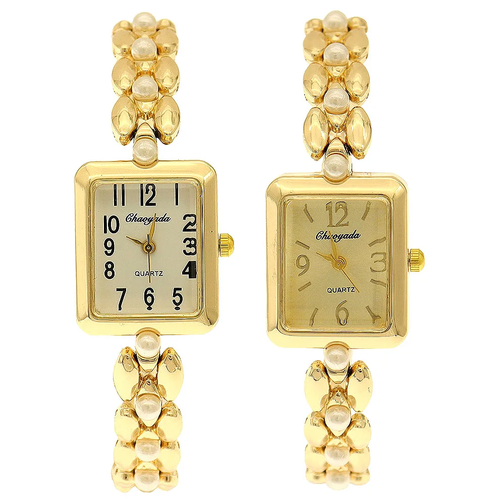 Популярные женские часы, деловые роскошные женские модные кварцевые часы, простые весы, квадратные качественные позолоченные часы из нержавеющей стали