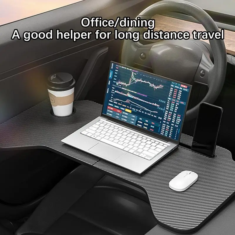 Car Folding Table For Tesla Model 3/Y Computer Laptop Notebook Desk Car Drink Holder Food Tray Table Tesla Model Y Accessories