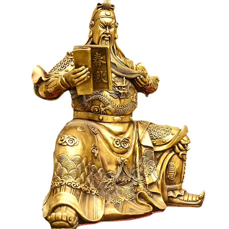 Copper Guan Gong, Reading Guan Gong, Copper God of Wealth