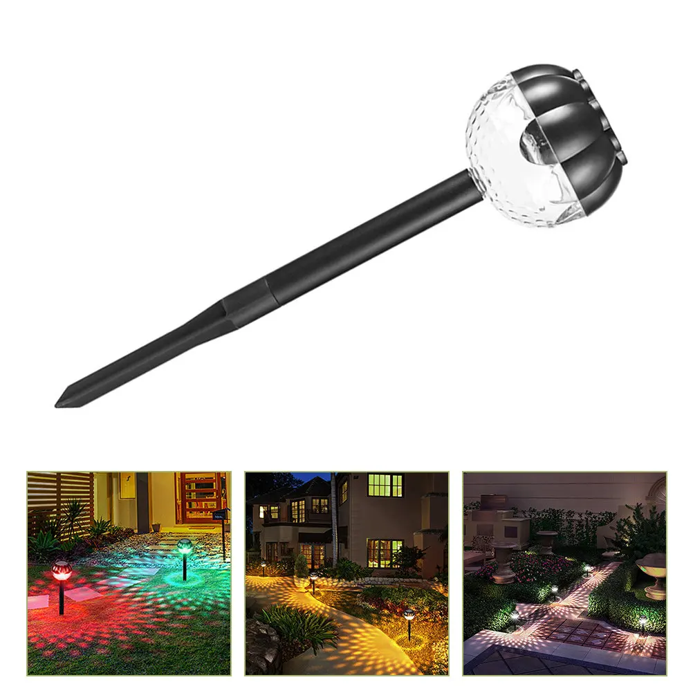 Garden Light Solar Decor Decorative Power Lights Outdoors Ground Lighting Yard Black Lawn Insert Lamp