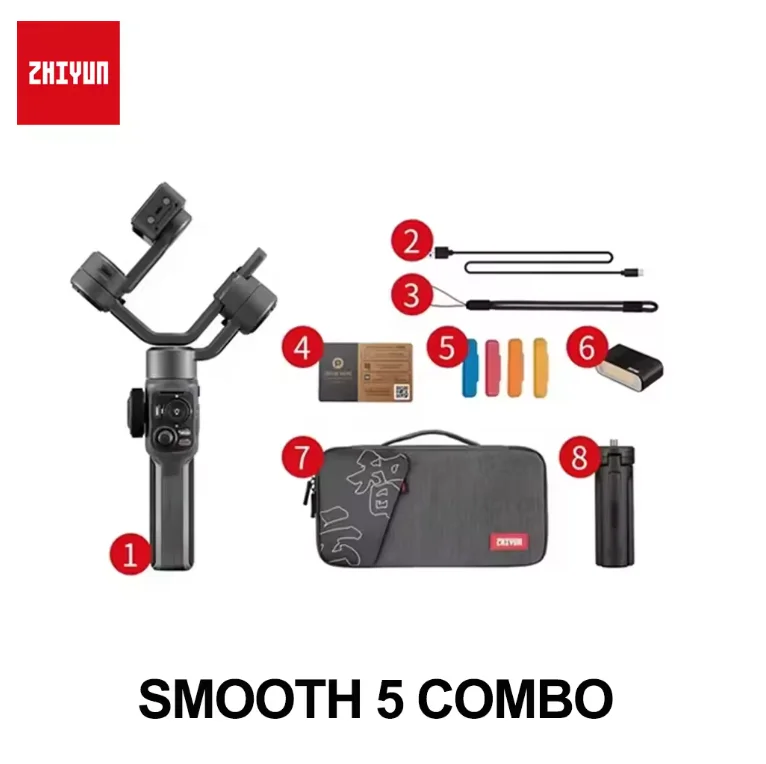 ZHIYUN SMOOTH 5 cardán para teléfono inteligente estabilizador de mano de 3 ejes palo de Selfie para transmisión en vivo grabación de vídeo grabación Vlog
