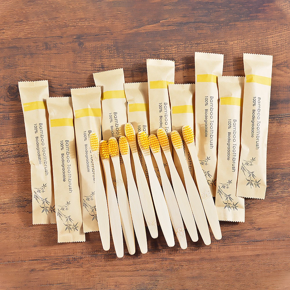 10Pack Kinder Weichen Borsten Bambus Zahnbürste Freundliche Zahnbürste Sets Zähne Tiefen Reinigung Dental Mundpflege Kind Zahnbürste – Detail 16