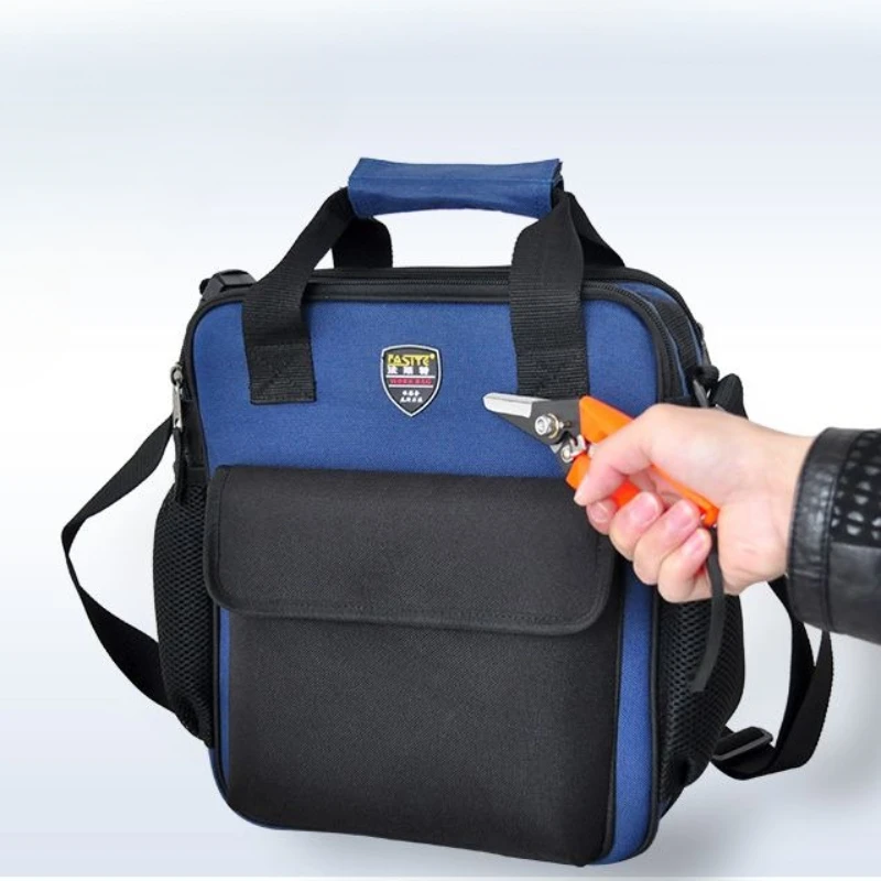 Imagem -02 - Eletricistas Portátil Hardware Bolsa de Armazenamento Único Ombro Ferramentas Bolsa Espessado Resistente ao Desgaste Manutenção Ferramenta Pouch