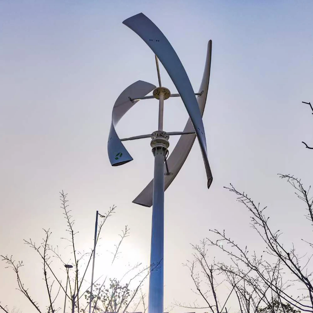 Vertical Wind Turbine Generator Windmill 10KW 20KW 25KW 3 Blades  48V 120V 230V 380V Permanent Magnet Generator 220V AC Output