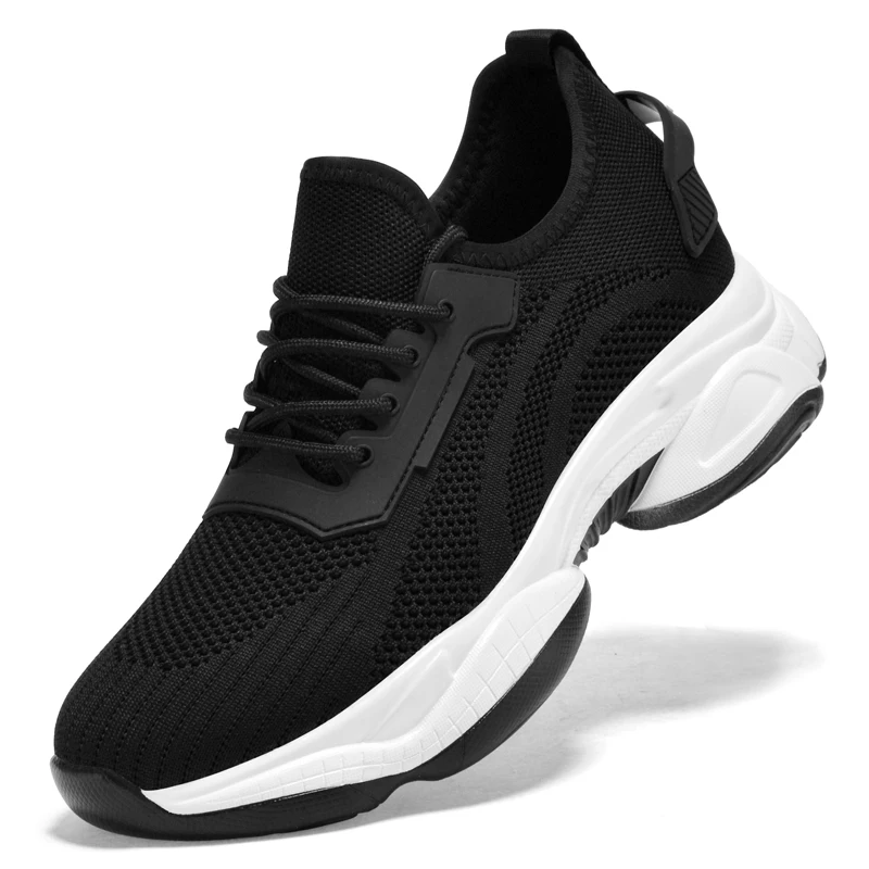 

2026 New Men's Breathable Casual Dad Shoes, Mesh Fabric Shoes, Invisible Insole for Height Increase, Men's Shoes