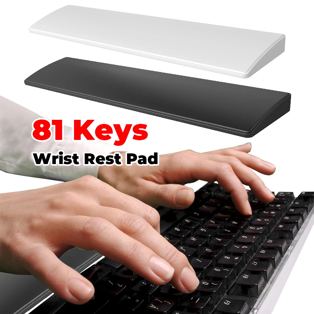 

81 Keys Gaming Keyboard Wrist Rest Pad Ergonometric Anti-Slip Rubber Stable Base Palm Rest Keyboard Game Accessories