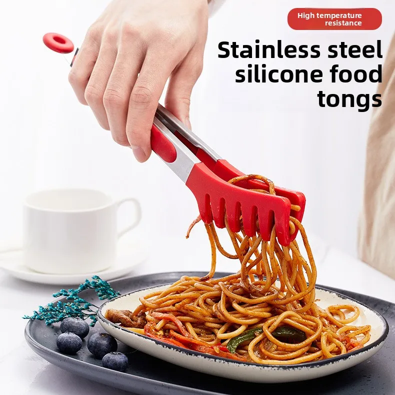 

Stainless steel food clip spaghetti claw cold dish clip, barbecue clip, barbecue clip, steak, kitchen baking bread clip
