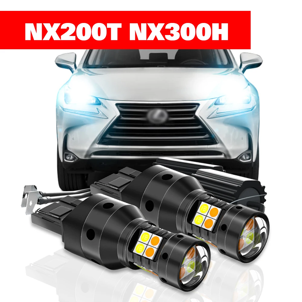 

For Lexus NX200T NX300H 2pcs LED Dual Mode Turn Signal+Daytime Running Light DRL 2015 2016 2017 Accessories