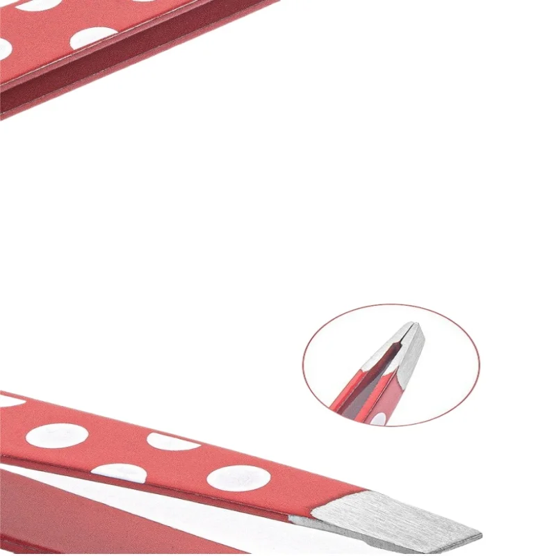 Mini pinzette per depilazione Shaper per sopracciglia in acciaio inossidabile Rimozione peli del viso Punto polvere Punta piatta Inclinazione trucco viso Strumento di bellezza