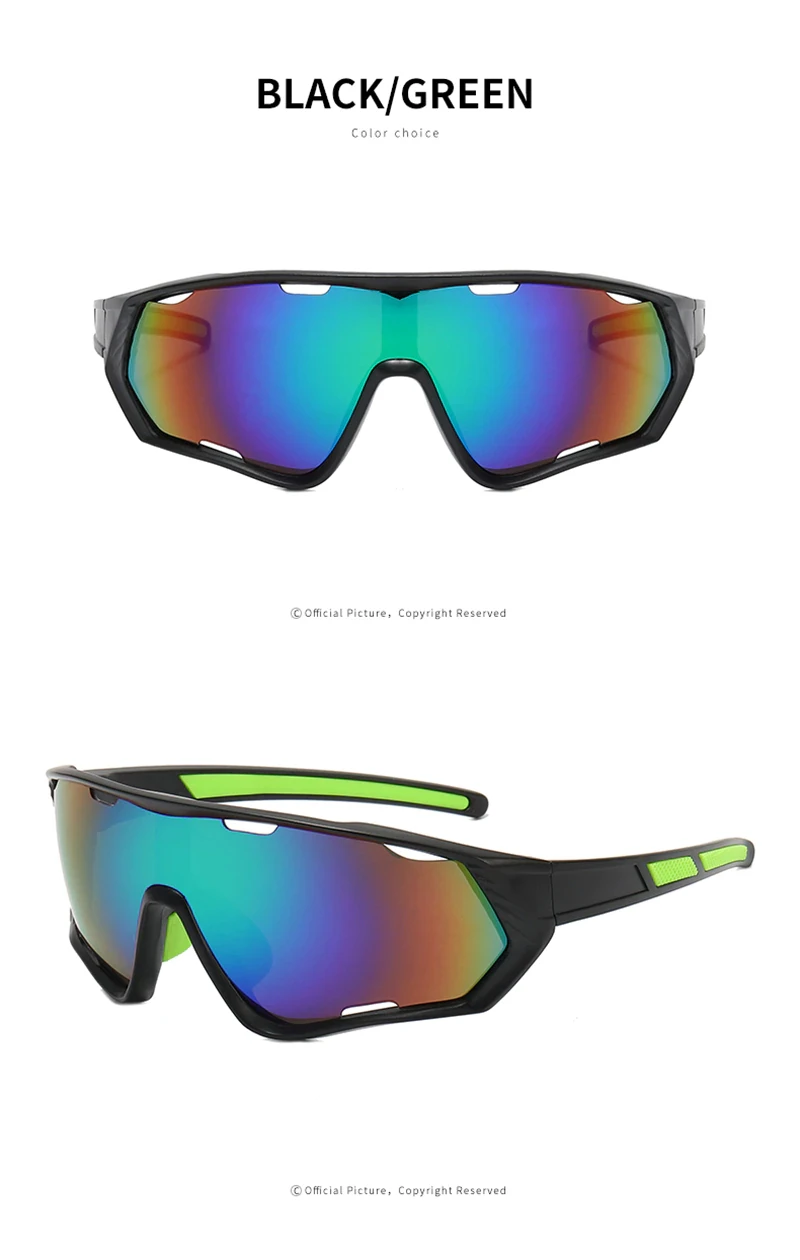 Lunettes de cyclisme polarisées pour hommes et femmes, lunettes de soleil de sport de plein air, lunettes de vélo de montagne, lunettes de pêche,