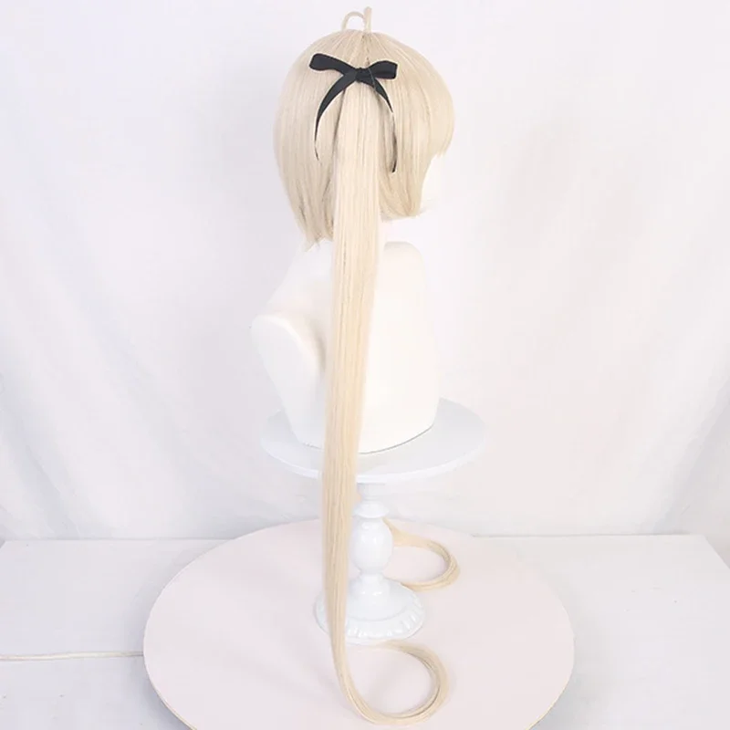 コスプレ用合成ウィッグ,ヨガアラノソラ,ブロンド,ロングヘア,耐熱性,ウィッグ,キャップ,ハロウィーンのアクセサリー