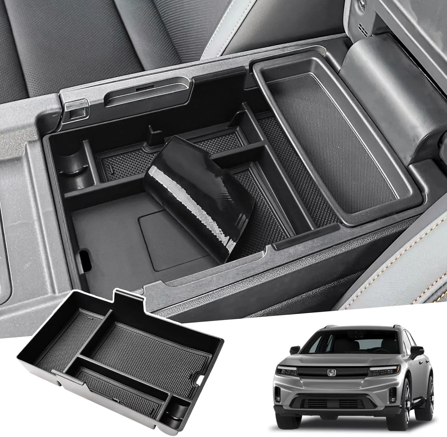 

Center Console Organizer For 2024 2025 Honda Prologue EV & 2024 2025 Acura ZDX Interior Accessories Middle Console Insert Tray