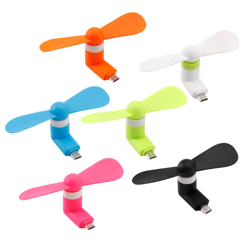 2in1 Mini Portable Mobile Phone Fan Cooler For Android USB Mini Fan