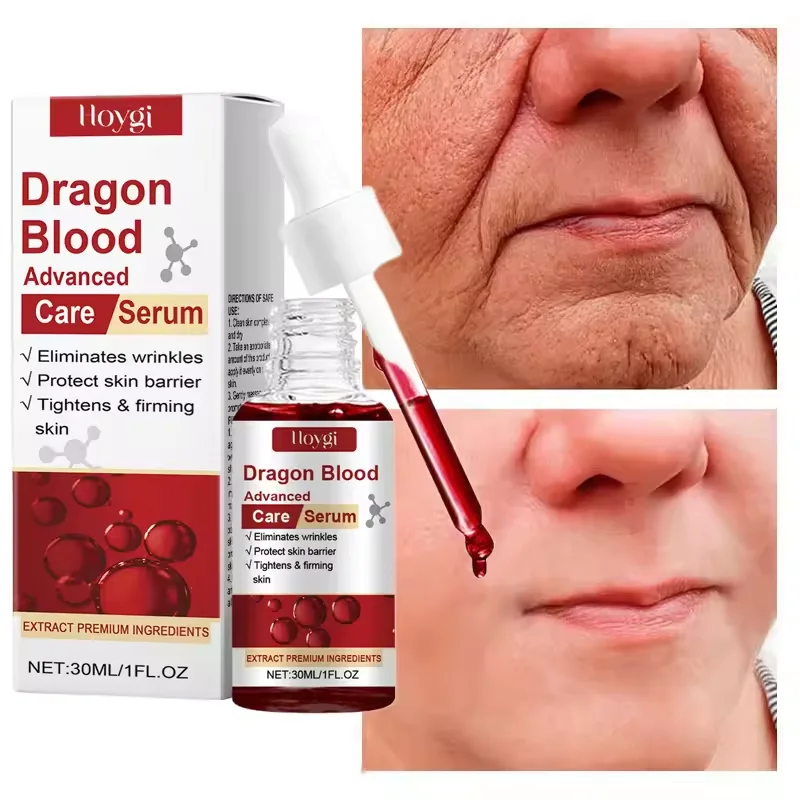 

Dragon Blood Wrinkle Removal Face Serum Anti-Aging Firming Lift Brighten Whitening Dull Skin Moisturizer Skin Care Cosmetics