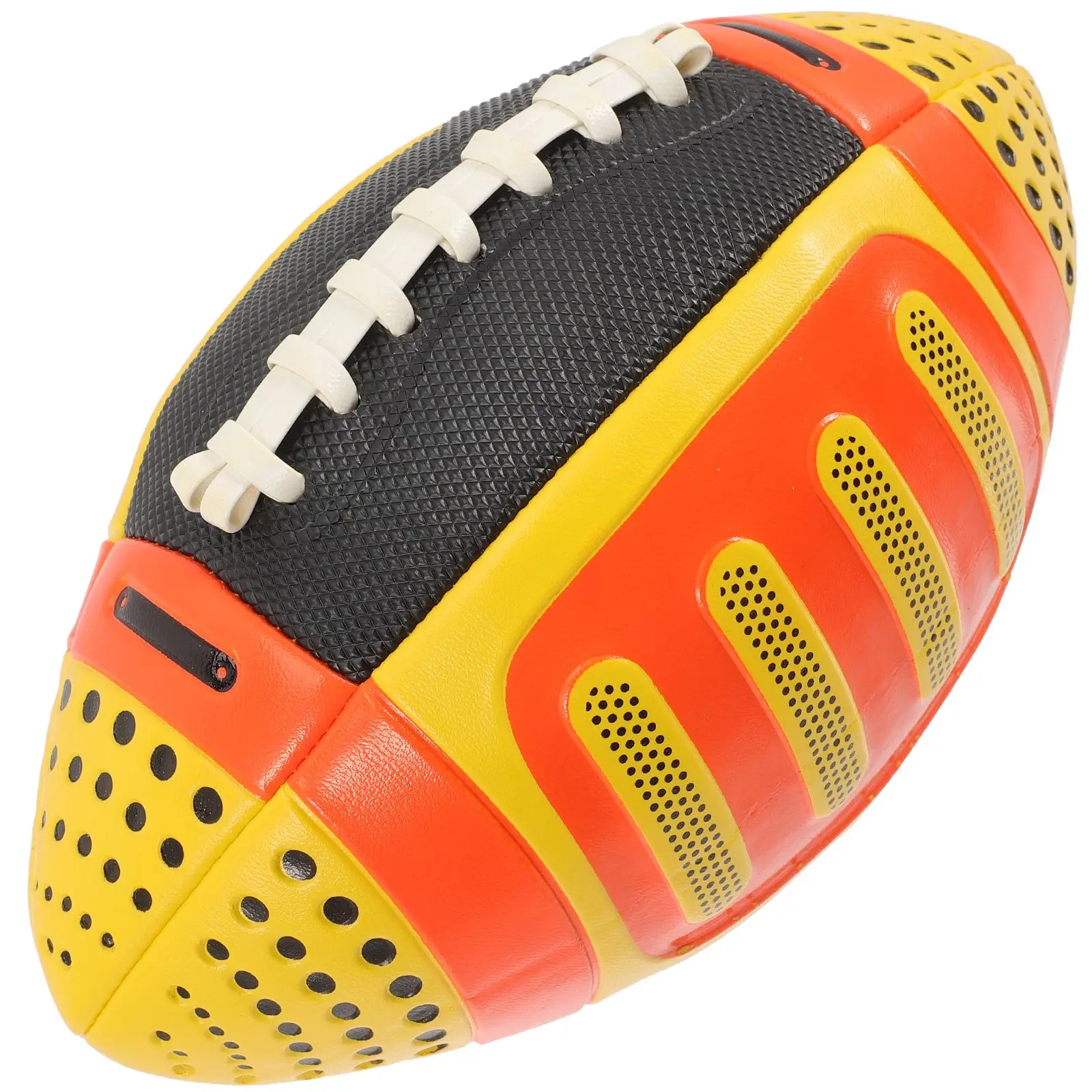 

Yellow Kids Toy PU School Rugby Material Safe Elastic Children Rugby Toy Children Sports School Outdoor