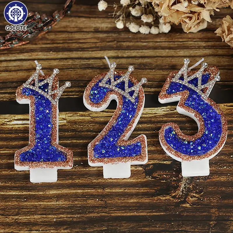 Candele di compleanno Sparklers candele per torta di compleanno numero Princess Crown Candle Cakes decorazione per forniture per decorazioni per feste