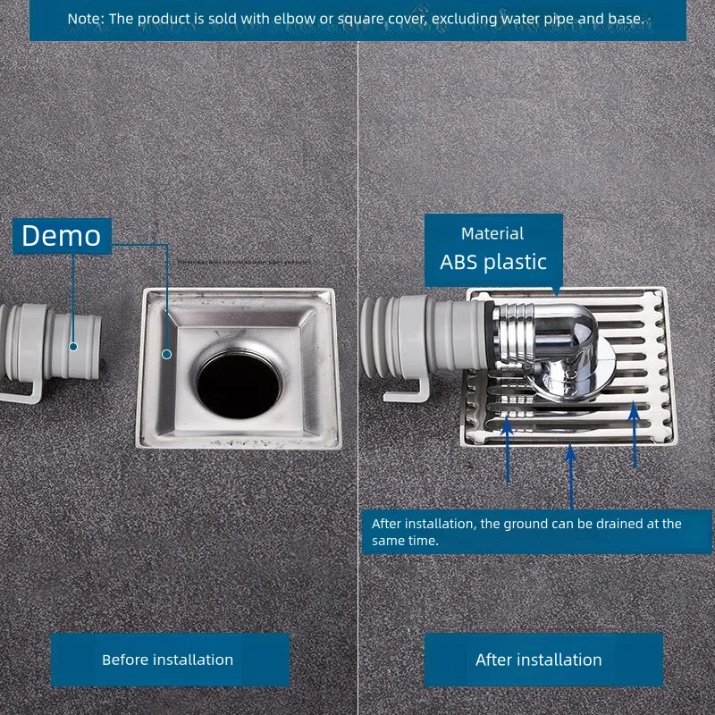Máquina de lavar a tubulação do dreno, tampa do dreno do assoalho, conector especial, downpipe, T do esgoto, dupla utilização, anti-odor, transbordamento do Anti-Refluxo