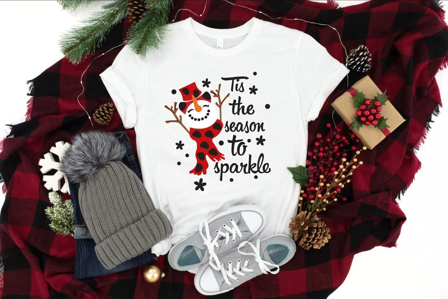 Tis The Season To Sparkle T Shirt Matching Family Christmas Xmas Winter