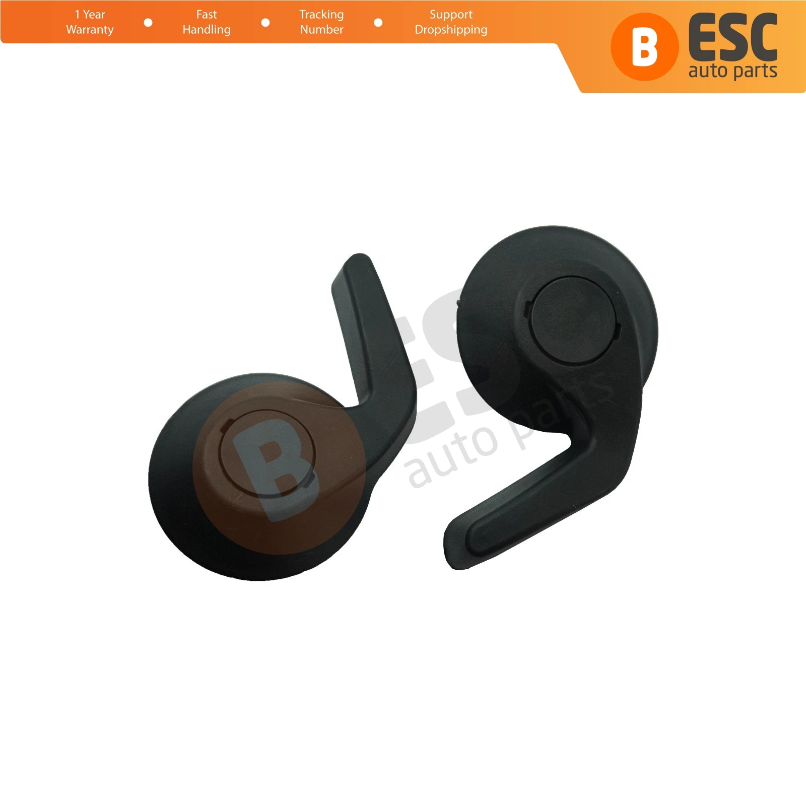 ESC Auto Parts EDP898 Seat Handle Adjustment Lever BLACK Front Seats 7701209971, 7701209972 for Renault Kangoo MK2 Fast Shipment