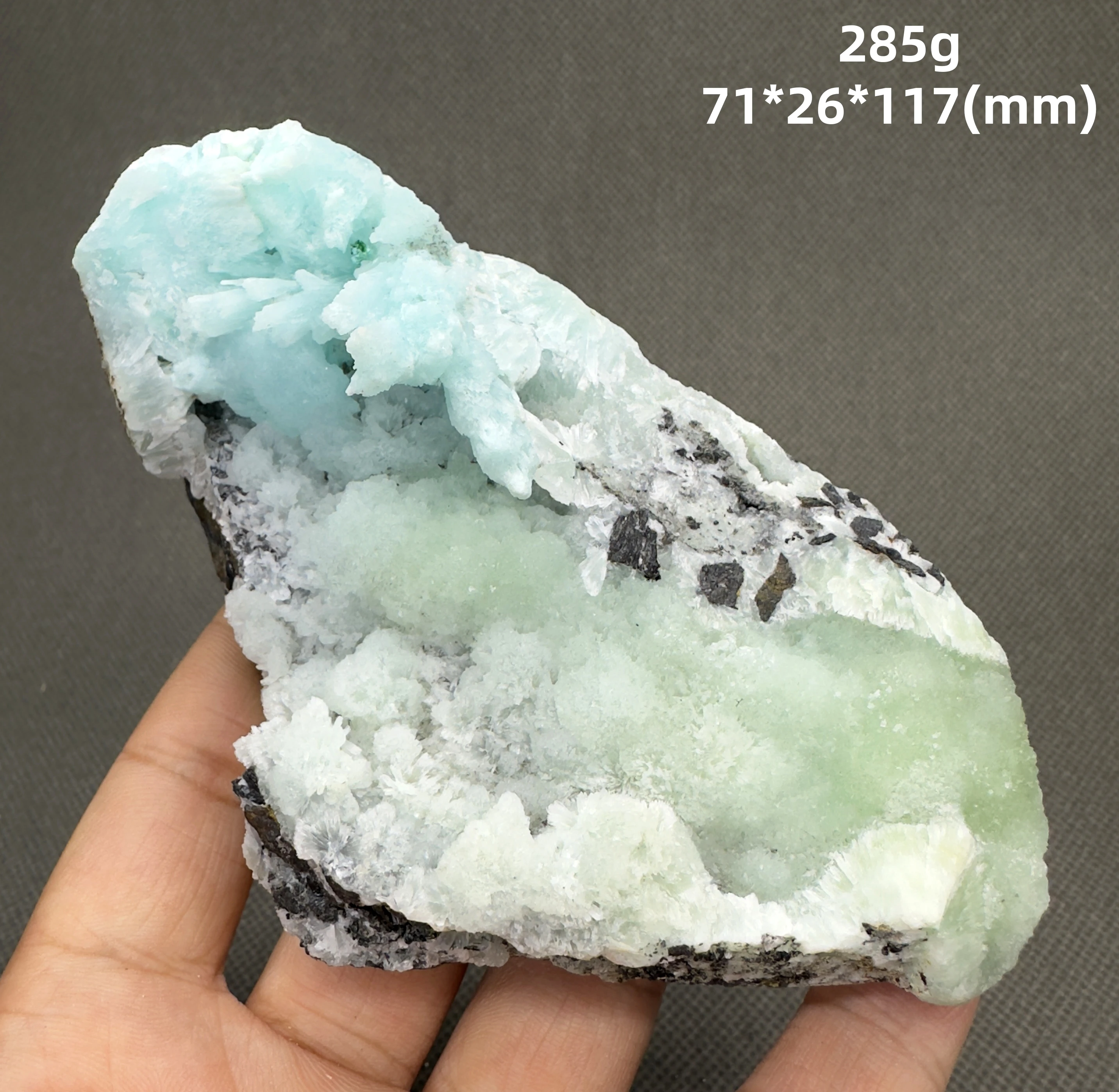 

Образец минералов натурального синего арагонского + целебные кристаллы кварца и камни, драгоценный камень