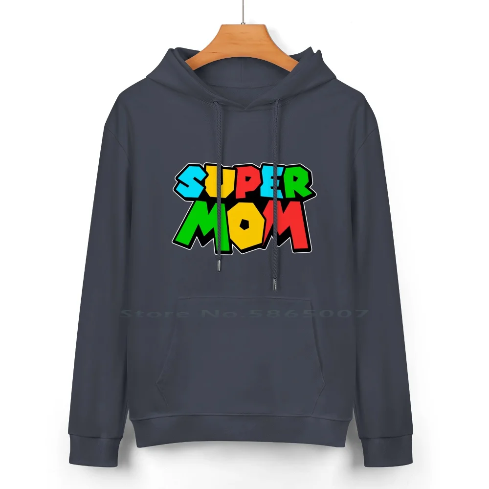 Super Mom Cotton Hoodie Sweater 24 Colors Gaming Super World Snes Gamer Super Bros Cute Retro Video Games Yoshi Luigi Switch