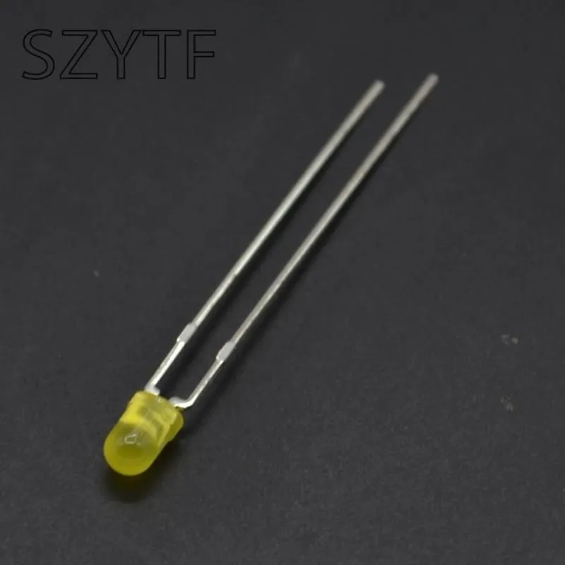 100PCS/lot 3mm LED Diode Kit 3 mm Light Emitting Warm White Green Red Blue Yellow Orange Purple UV Pink LED DIY