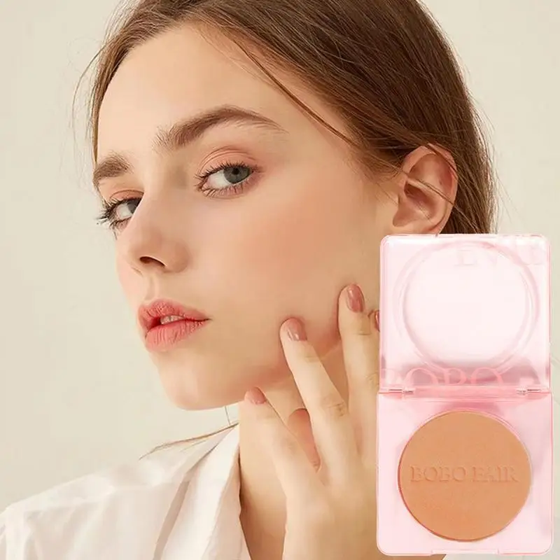 Blush Make-Up Palet Gezicht Minerale Blusher Poeder Rouge Lage Verzadiging Langdurige Natuurlijke Crème Tint Oranje Perzik Roze Blush