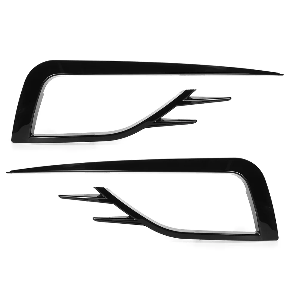 1 Pair For VW For Golf MK7.5 2018 2019 2020 Car Front Fog Lamp Eyebrow Wind Knife Eyelid Cover Frame