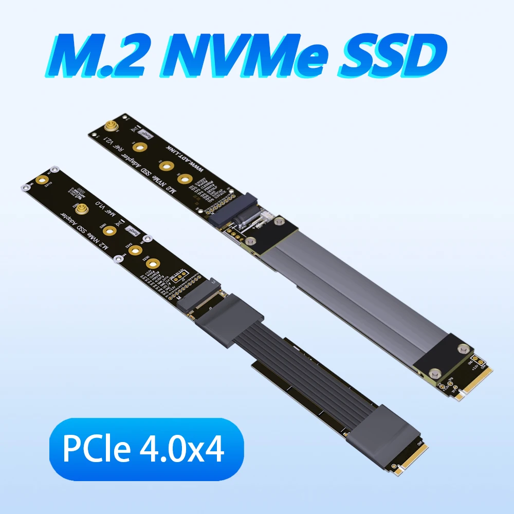 

Удлинительный кабель ADT M.2 NVMe SSD PCIe 4.0 3.0 X4 M-Key Ssd M2 Ddr4 GEN4 Аксессуары для игровых ПК Поддержка процессора Полная скорость
