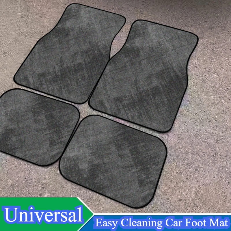 

Set of abstract Style Floor Mat Universal Size Car Foot Mat American Retro Easy clean Rugs for Bedroom Home Anti-slip Soft Rug