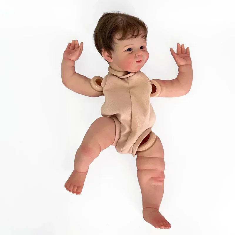 22inch 55cm  Reborn Doll Kit Shaya Popular Sweet Face Painted Doll Kit Unfinished Doll Parts with Hand Root Hair