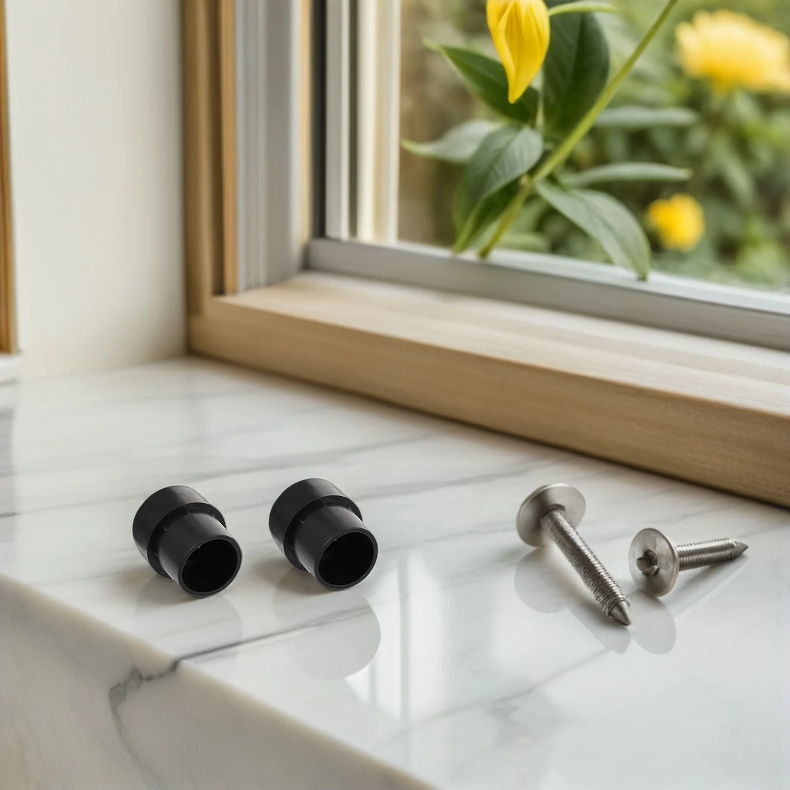 

6Pcs Multipurpose Anti-Slip Pads Latex Chair Table Feet Protectors for Indoor Outdoor Black Trampoline Leg Covers