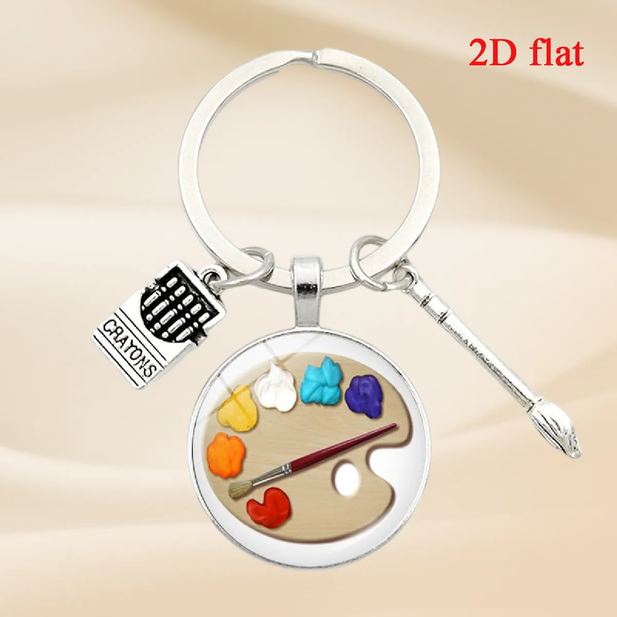 1 porte-clés artistique Time Gem, un cadeau parfait pour les amis et la famille, un souvenir.