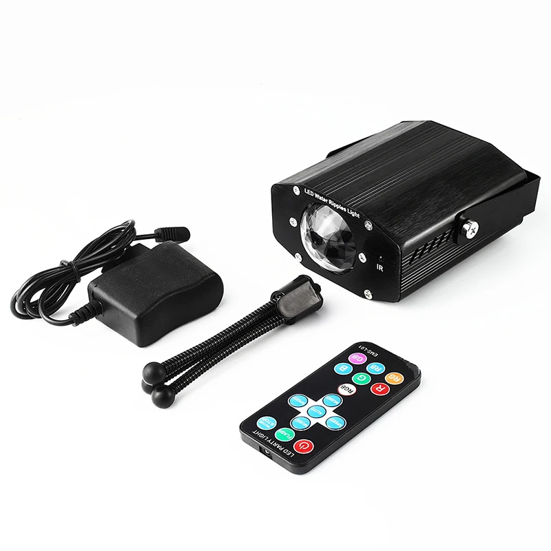Led Dj Stage Licht Rgb Water Rimpelingen Laser Projector Licht Met Afstandsbediening Auto Flash Geluid Geactiveerde Functie Voor Disco Par