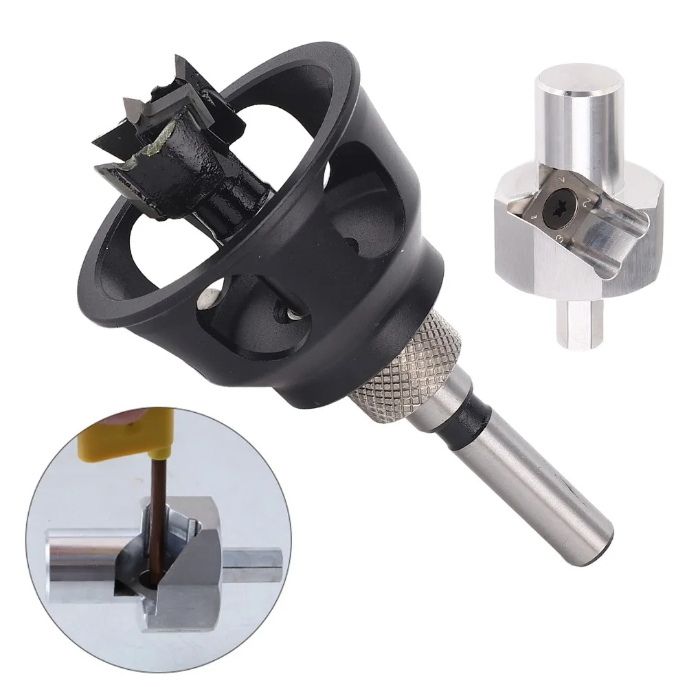 アルミ合金製ドッグホールリーマー工具-19mm-ドリルビット-直穴加工-垂直穴あけ治具-ドリルロケーター-バリ除去