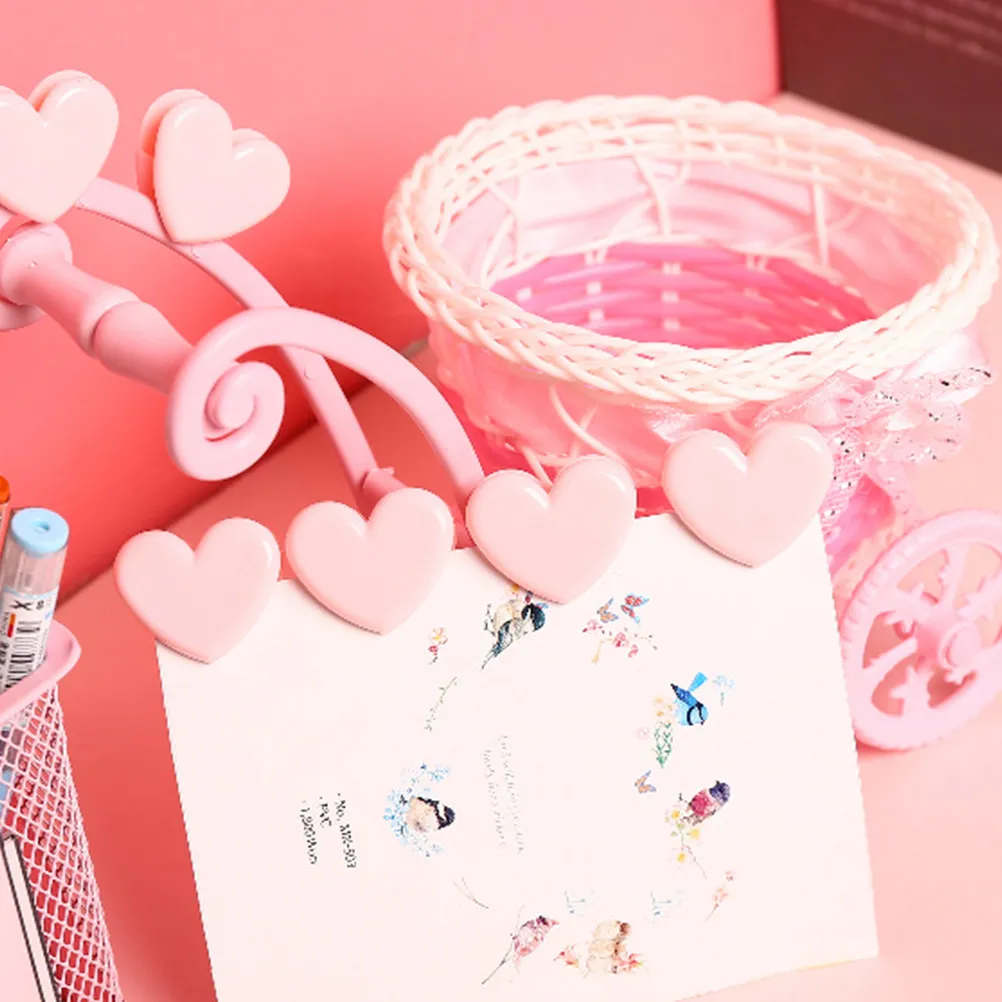 12Pcs Pink Heart Paper Holder Clips Colorful Fashion Binder Clips Multi Purpose Document Folder Money Organizer Water Resistant