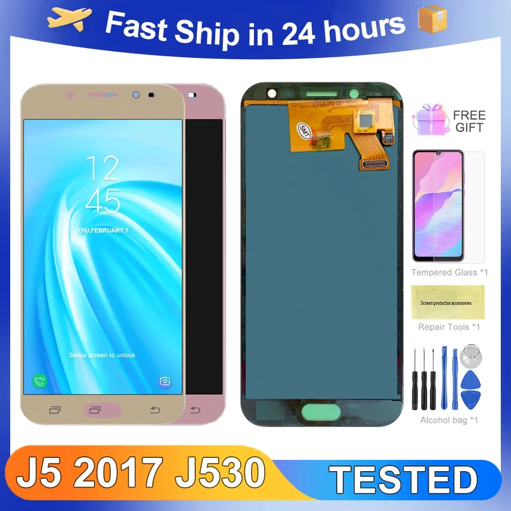 Ensemble écran tactile LCD de remplacement, 2017 pouces, pour Samsung J5 Pro J530 J530F J530G J530S, J5 5.2