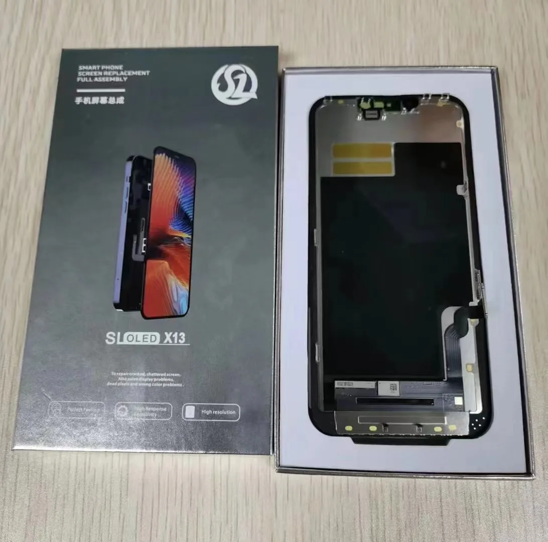 SL Tested New OLED 12 pro Display For iPhone XS / 11 Pro / 12 Mini / 13 Mini / 14 Plus LCD and Touch Screen Digitizer Assembly