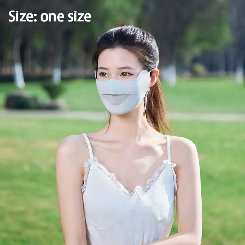 新しい通気性日焼け止めマスク薄型 3D 立体フェイスマスク顔保護屋外