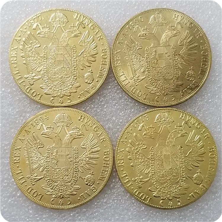 Austria 1877 1890 1894 1915 Gold Silver Dollars Collectibles Coin Home Decoration Craft Silver Coins Desktop Ornament Gifts
