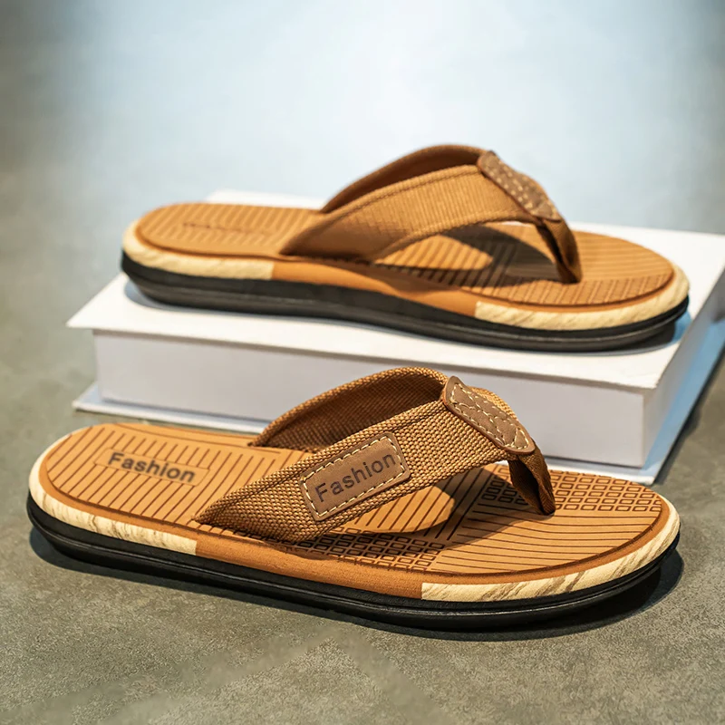Sandalias de Verano para Hombre, Antideslizantes, con Suela Suave, para Playa y Deportes al Aire Libre, con Parte Superior de Malla, Plantilla de EVA y Suela de Goma, Tacón Plano