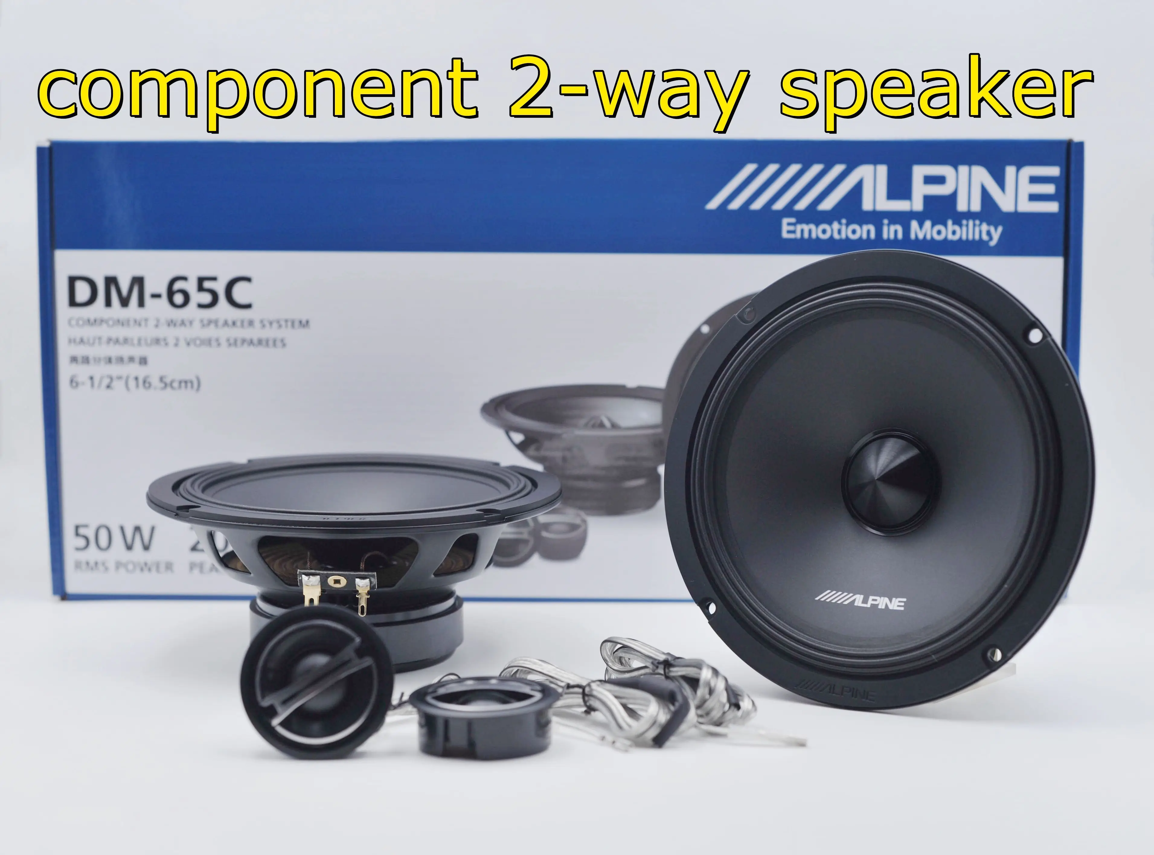 

ALPINE Car audio two-way split speaker 200W tweeter speaker medium bass speaker hi-Fi DJ shock effect