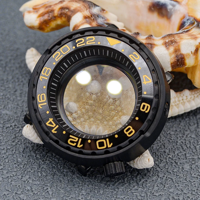 Custodie per orologi in scatola di tonno con quadrante NH35 inserto con lunetta Seiko orologi meccanici per cassa dell'orologio subacqueo da uomo con movimento automatico NH35